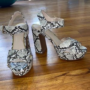Snakeskin platforms